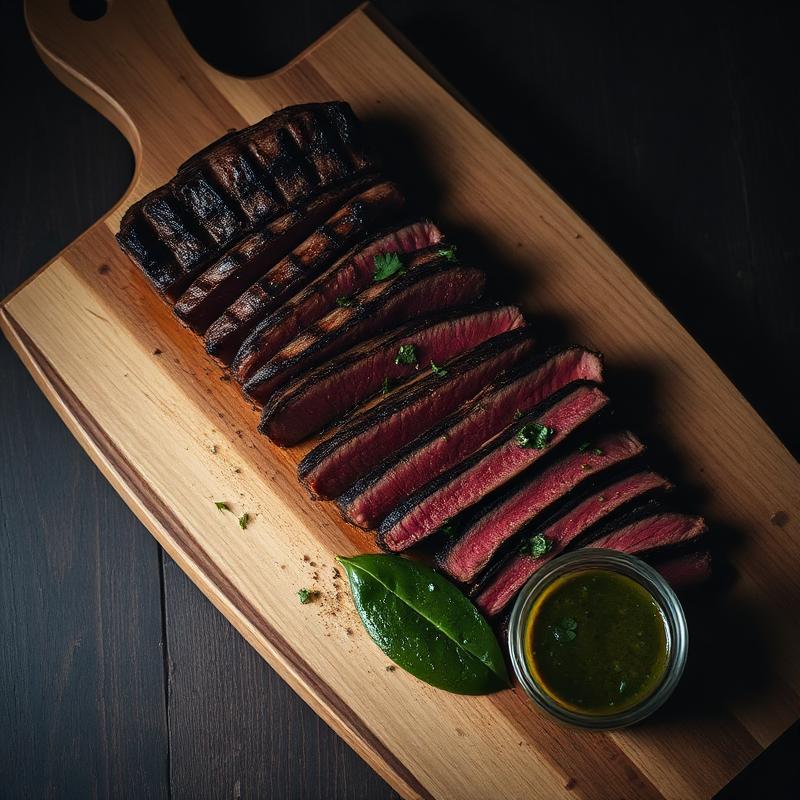 Entraña alla griglia con chimichurri