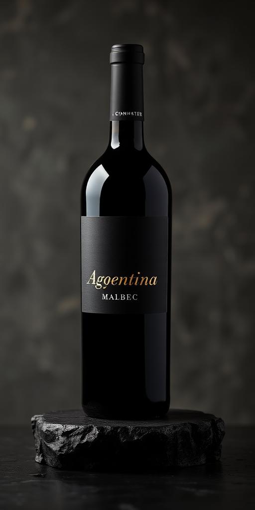 Bottiglia di Malbec argentino